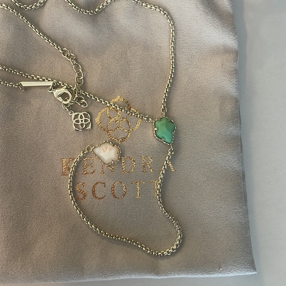 Kendra Scott Turquoise/White Long Dangle Necklace - Picture 6 of 6